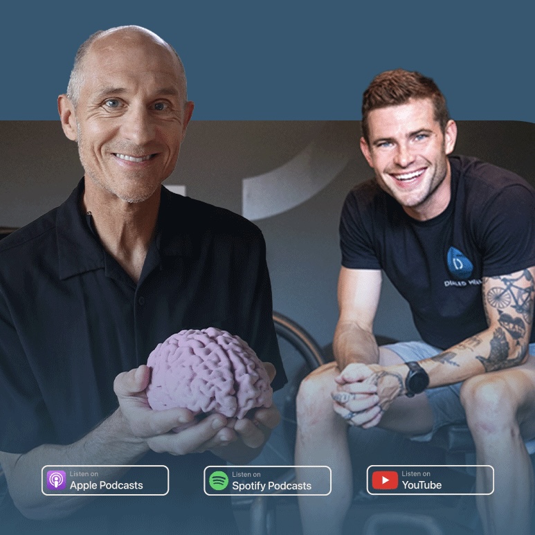 Podcast the brain’s role in improving physical performance through stress management, breathing, and sleep.